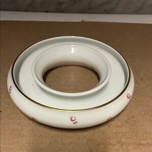 Elegant Floral Porcelain Scent ring Austrian